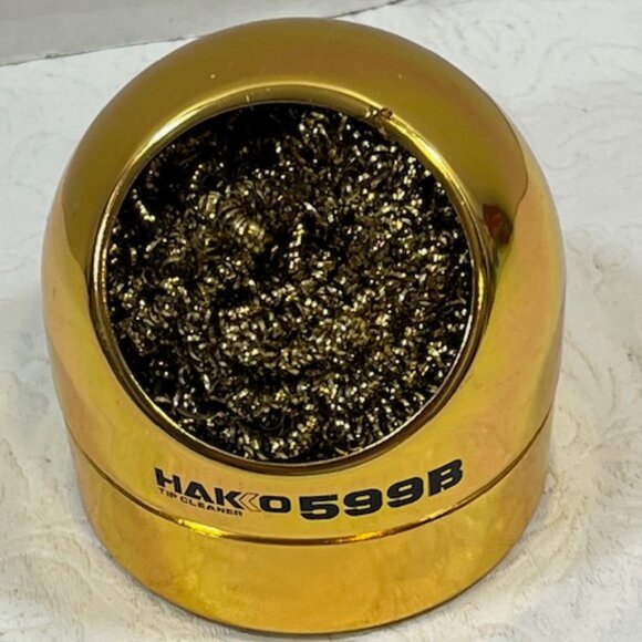 Hakko Gold 599B Soldering Wire Tip Cleaner & Holder 3" - Picture 2 of 8